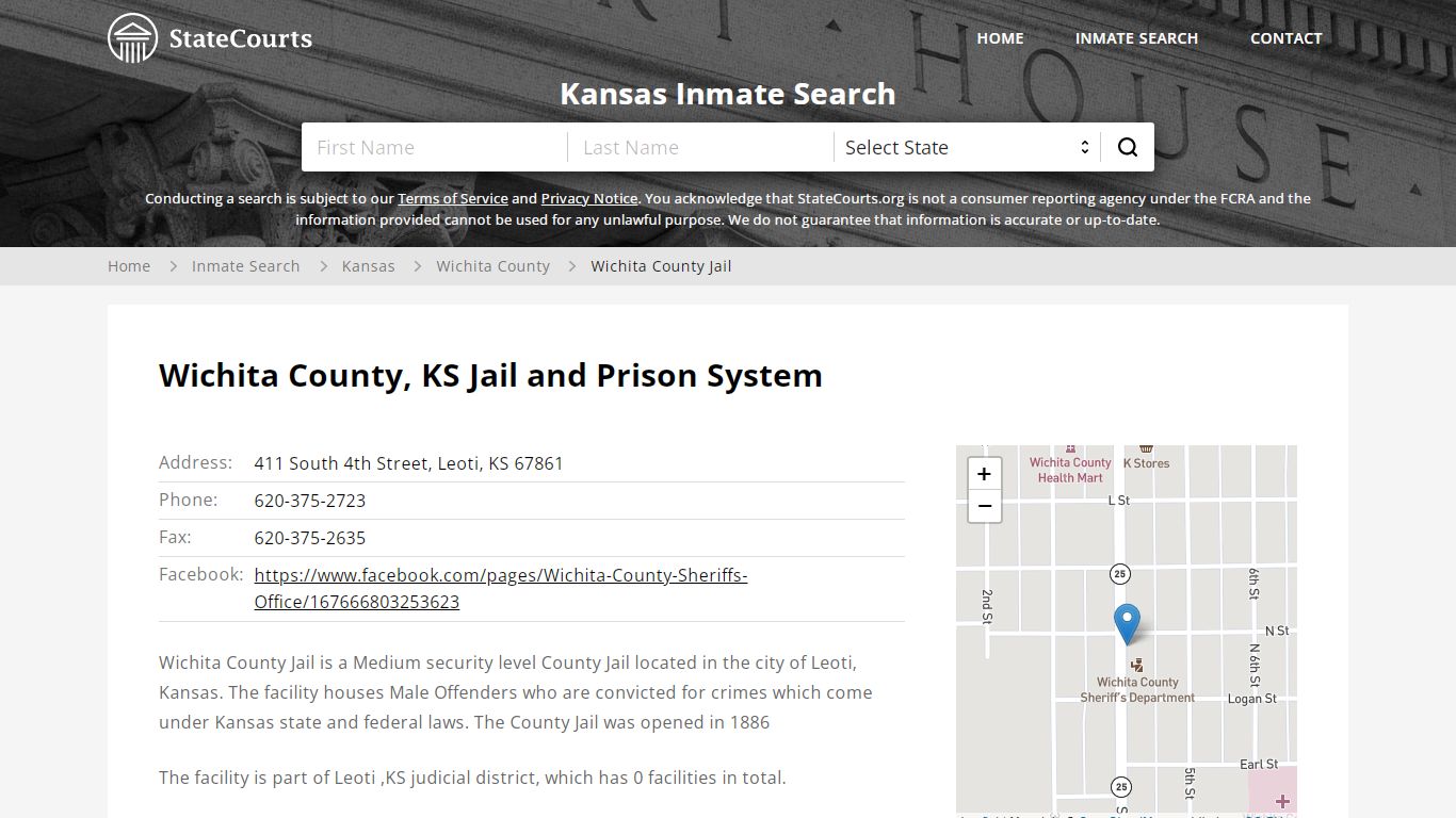 Wichita County Jail Inmate Records Search, Kansas ...